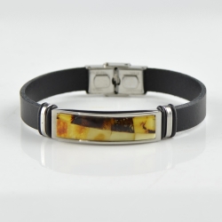 Mix Amber bracelet for men with 2 color